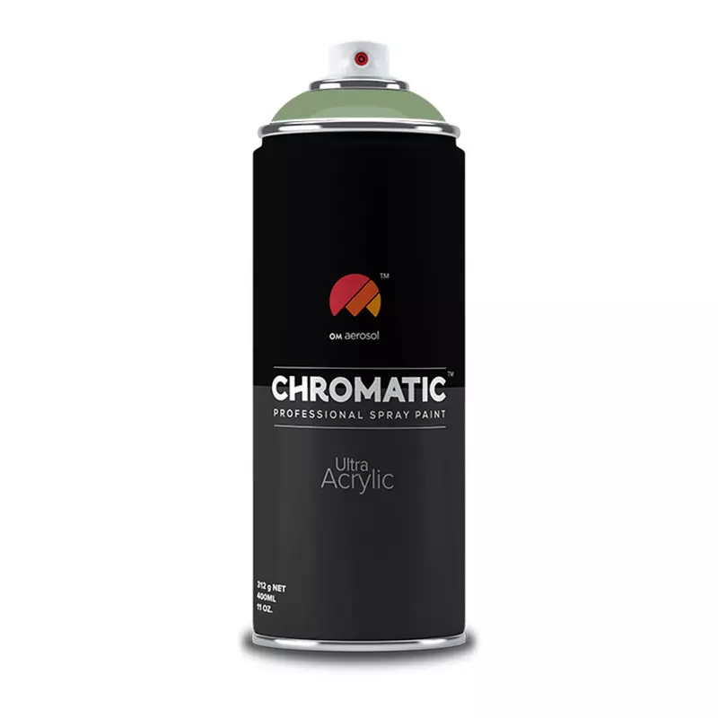 Om Aerosol Chromatic Ultra Acrylic Aerosol Professional Spray Paint 400 ml Pista Green Color, CH-6021
