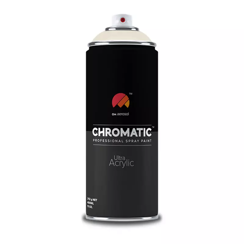 Om Aerosol Chromatic Ultra Acrylic Aerosol Professional Spray Paint 400 ml Cream Color, CH-9001