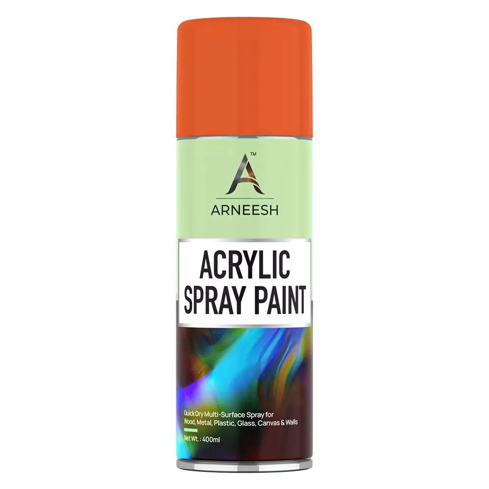 ARNEESH Acrylic Spray Paint 400 ml Gloss Finish Quick Dry Multi Surface Clear Coat