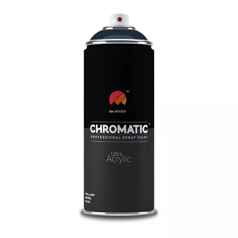 Om Aerosol Chromatic Ultra Acrylic Aerosol Professional Spray Paint 400 ml Steel Blue Color, CH-5011