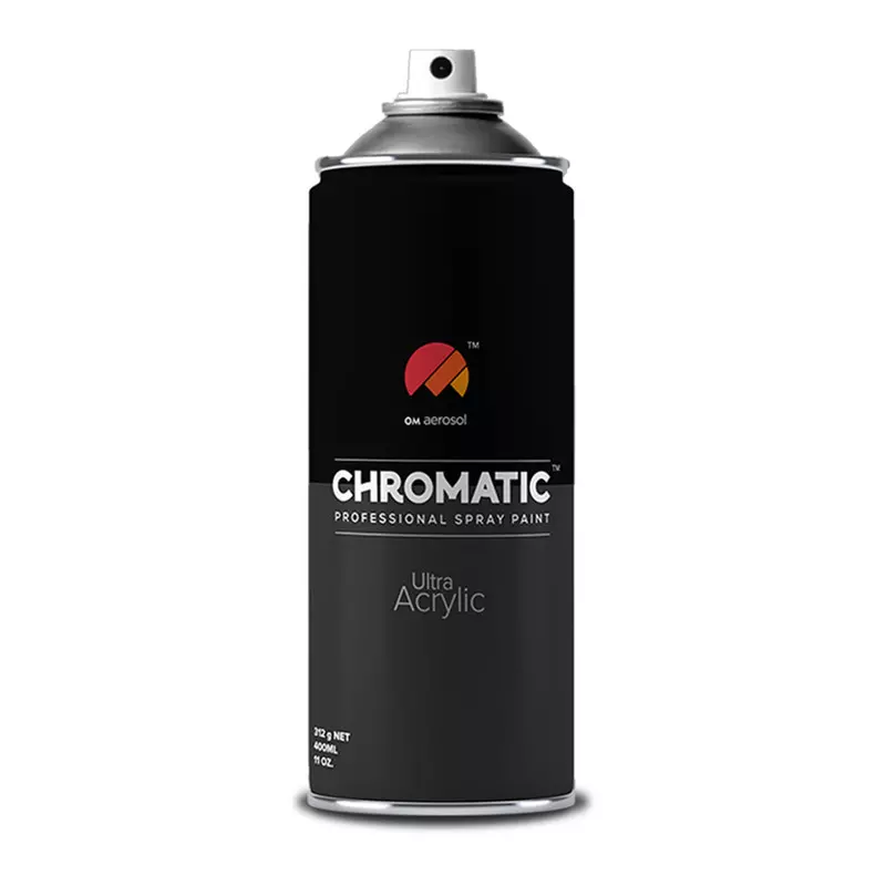 Om Aerosol Chromatic Ultra Acrylic Aerosol Professional Spray Paint 400 ml Clear Glossy Color, CH-600