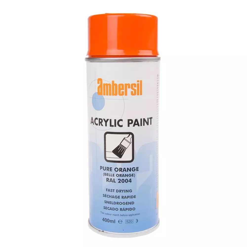 Ambersil 400 ml Orange Gloss Spray Paint, 31653-AO