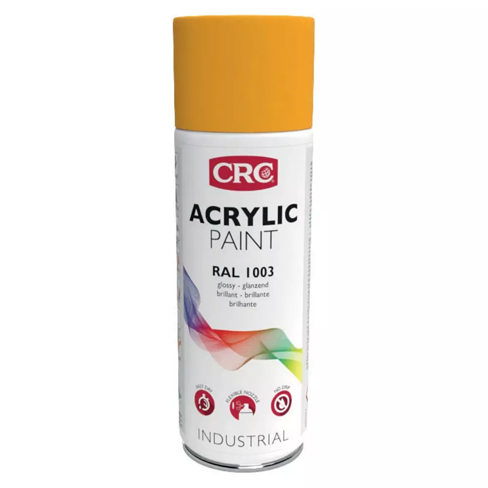 CRC 400 ml RAL 1003 Yellow Gloss Spray Paint, 31084