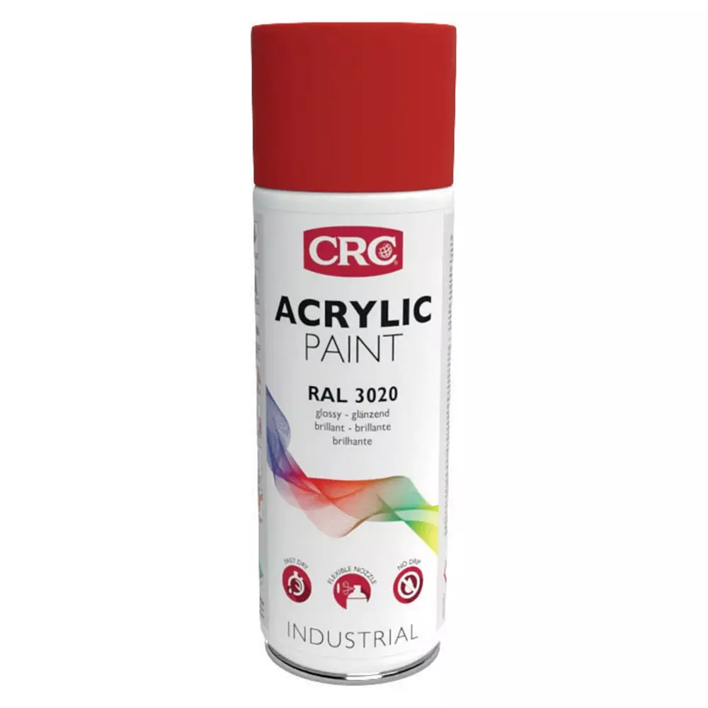 CRC 400 ml RAL 3020 Red Gloss Spray Paint, 32153