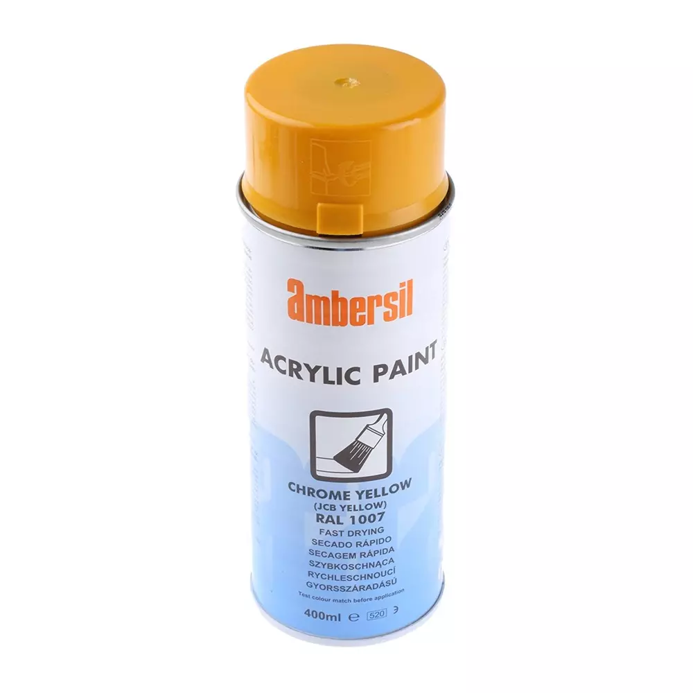 Ambersil 400 ml Yellow Gloss Spray Paint, 31653-AL