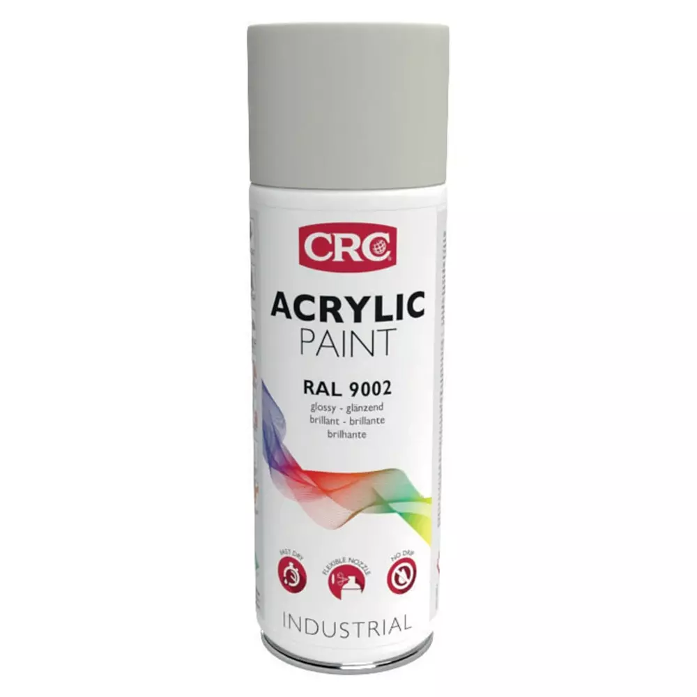 CRC 400 ml RAL 9002 Grey-White Gloss Spray Paint, 31076