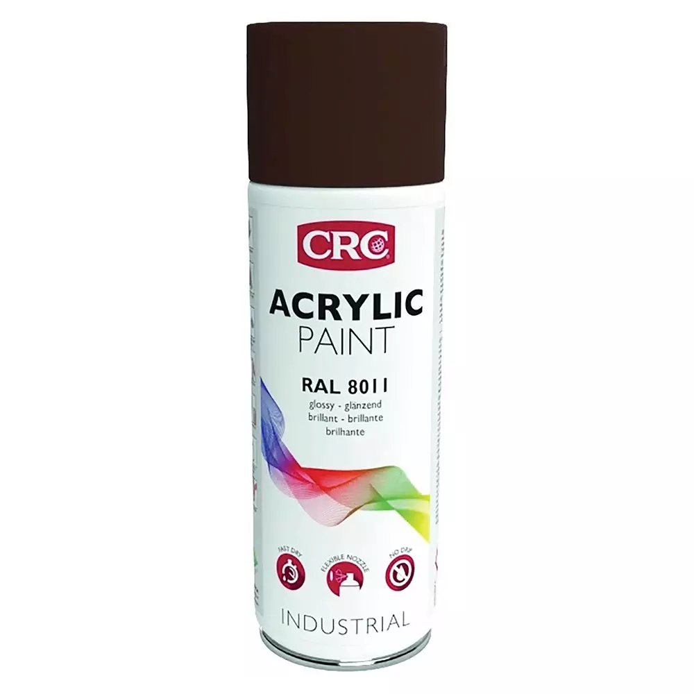 CRC 400 ml RAL 8011 Brown Gloss Spray Paint, 31072 (Pack of 6)
