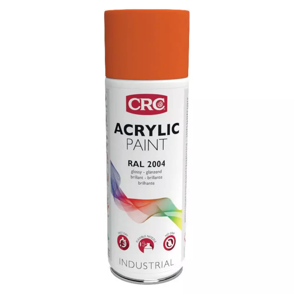 CRC 400 ml RAL 2004 Orange Gloss Spray Paint, 32152