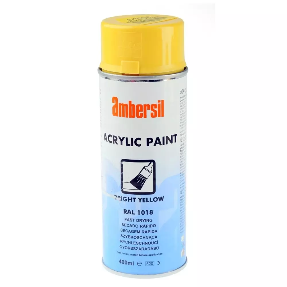 Ambersil 400 ml Yellow Gloss Spray Paint, 31653-AG