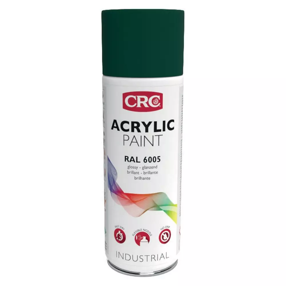 CRC 400 ml RAL 6005 Green Gloss Spray Paint, 31077