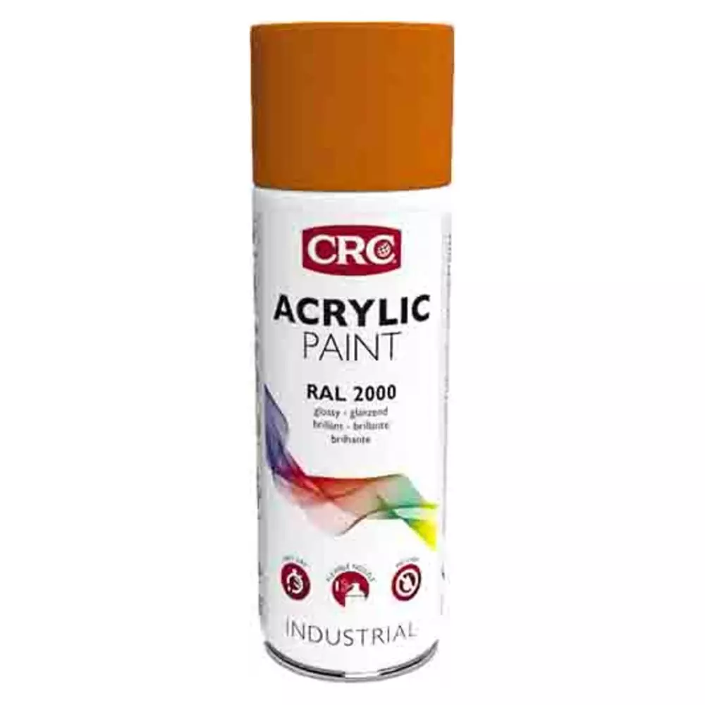 CRC 400 ml RAL 2000 Orange Gloss Spray Paint, 11685