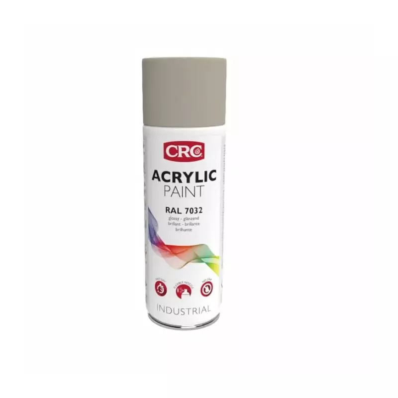 CRC 400 ml RAL 7032 Grey Gloss Spray Paint, 12017