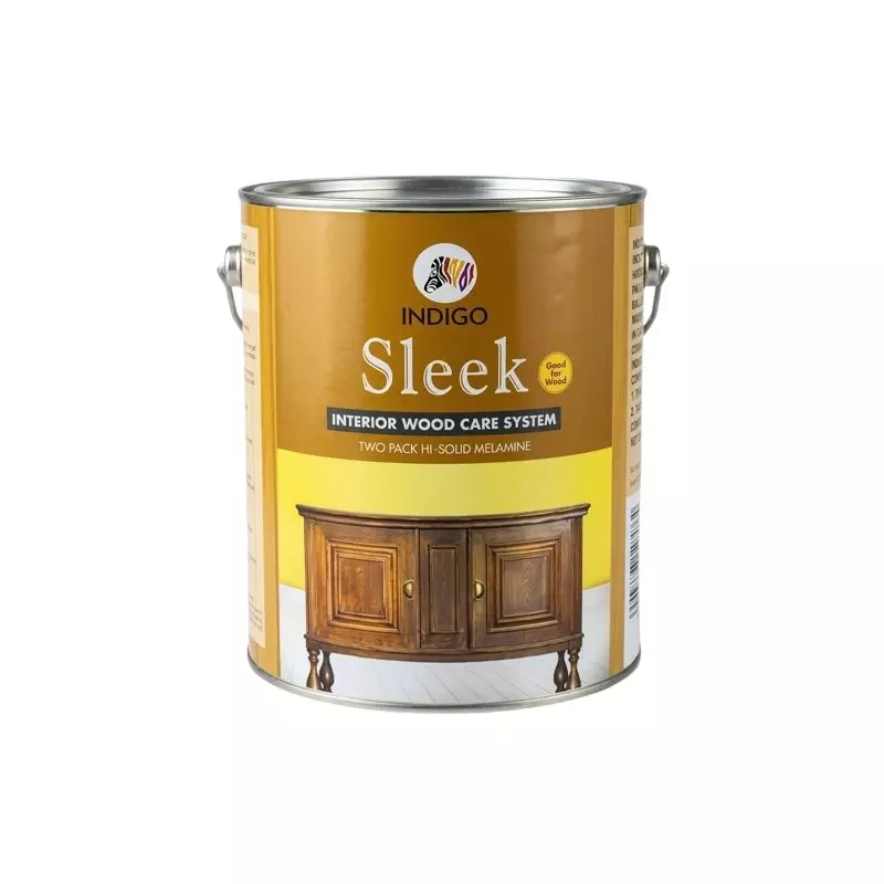 Indigo Sleek Melamine Gold Two Pack Interior Wood Coating Solution Gloss Finish 4 L Capacity, INDIGO00975