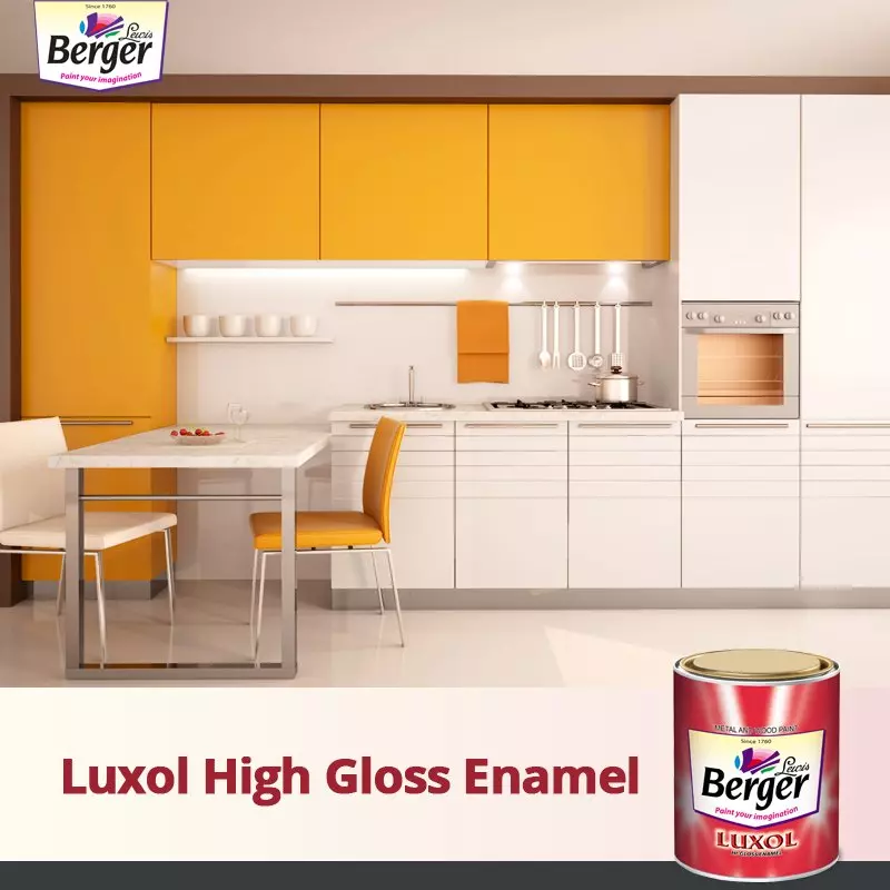 Berger Luxol Hi Gloss Truck Brown Mirror Like Enamel Paint (200 ml), 004