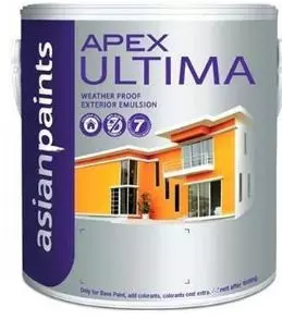 Asian Paints Apex Ultima 4 L White Exterior Emulsion, 0068