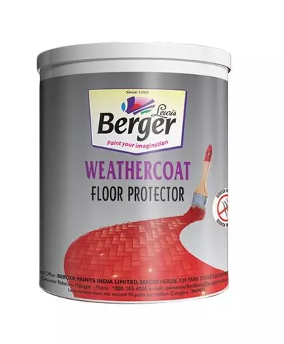 Buy Berger 1 Ltr Weather Coat Floor Protector Emulsion (Teracotta) from Industrybuying.com