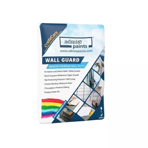 ADMIRE PAINTS Wall Guard Premium Wall Putty Powder Type 5 Kg White