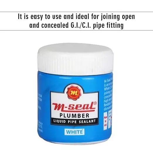 M-Seal 40 g Plumber Liquid Pipe Sealant for Alloy Steel, Brass, Copper, Polyvinyl Chloride (Pack of 20)