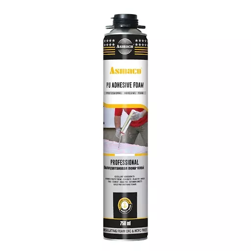Asmaco PU Adhesive Foam 60 Seconds 750 ml Gun Grade for Bonding and Pasting