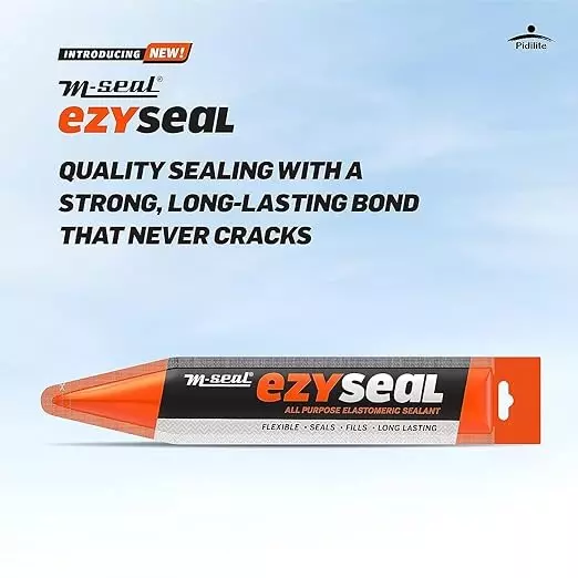 M-Seal 40 g Ezyseal Elastomeric Sealant for Asbestos, Tin, Wood And Door Frames (Pack of 10)