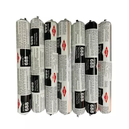 Dow Corning 688 Silicone Glazing and Cladding Sealant 1 Kg Black, 200 KSI Tensile Strength