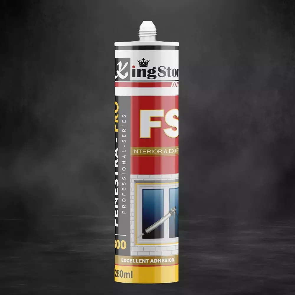Kingston Fenestra Pro Silicone Sealant 280 ml Brown, FS 300 (Pack of 24 Pcs)