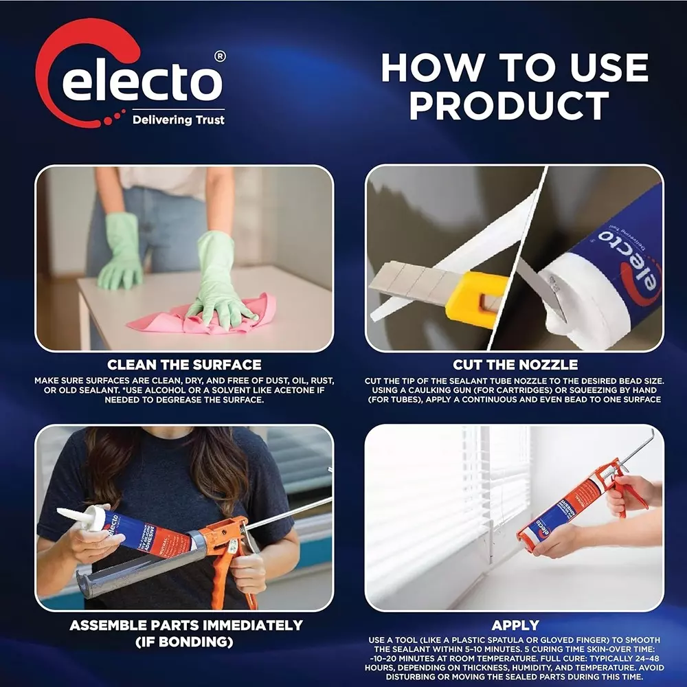 Electo 2035 RTV Silicon Sealant White Liquid Item Form 2.6 L Can Packaging Type