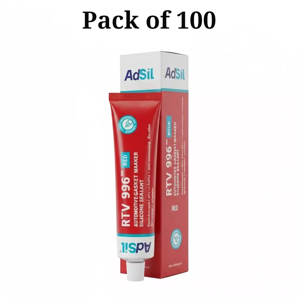 adsil-25-g-each-rtv-996-silicone-sealant-automotive-gasket-maker-red-for-commercial-purpose-pack-of-100