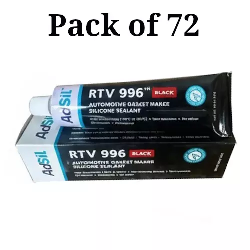 adsil-85-g-each-rtv-996-silicone-sealant-automotive-gasket-maker-black-for-commercial-purpose-pack-of-72