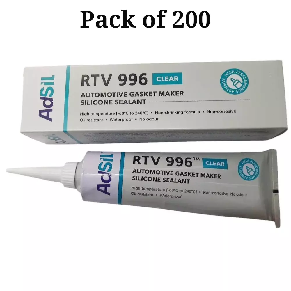 adsil-15-g-each-rtv-996-silicone-sealant-automotive-gasket-maker-clear-for-commercial-purpose-pack-of-200