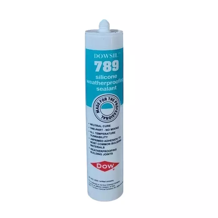 Dow Corning 789 Weatherproofing Silicon Sealant 300 ml Black with Tube and Nozzle (Pack of 2)