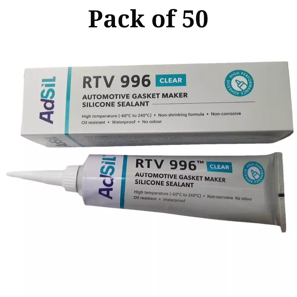 adsil-100-g-each-rtv-996-silicone-sealant-automotive-gasket-maker-clear-for-commercial-purpose-pack-of-50