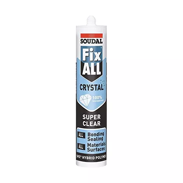 Soudal Fix All Crystal Hybrid Polymer Adhesive Sealant 290 ml Crystal