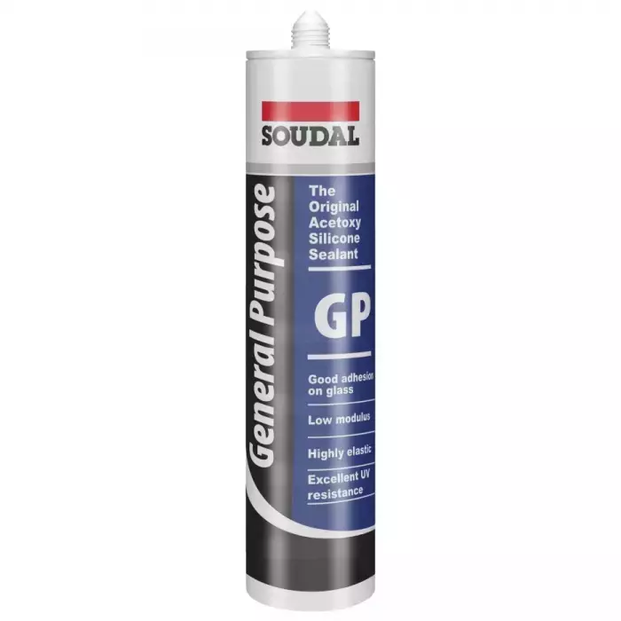Soudal GP Silicone Sealant 260 ml Clear (Pack of 24)