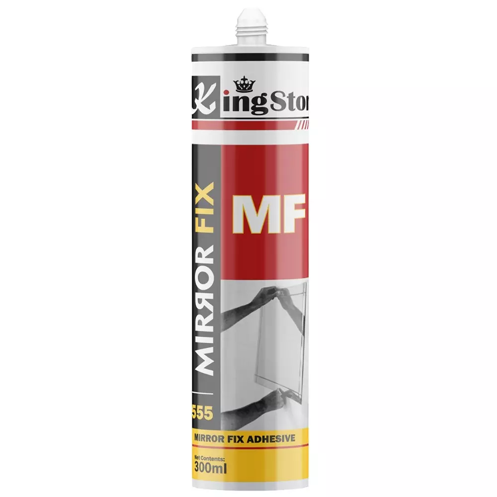 Kingston Mirror Fix Silicone Sealant 300 ml Clear, MF 555 (Pack of 25 Pcs)