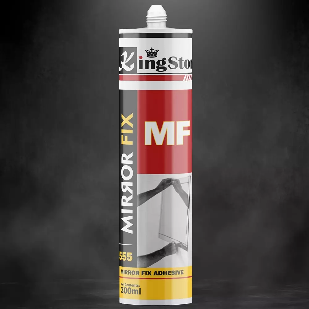 Kingston Mirror Fix Silicone Sealant 300 ml Clear, MF 555 (Pack of 25 Pcs)