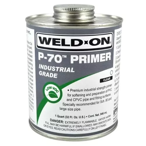 Astral Ips Weld-On Primer P 70 Cpvc Solvent Cement 1 L Container Liquid Manual Pipe Fitting Type, M004901036