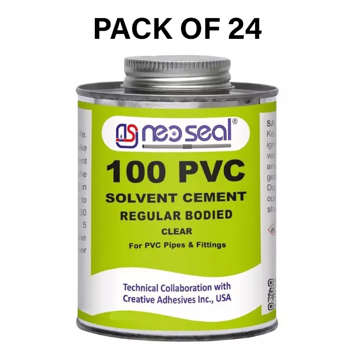 NeoSeal Regular PVC Solvent Cement Grade-100 Tin 50 ml (Pack of 24)