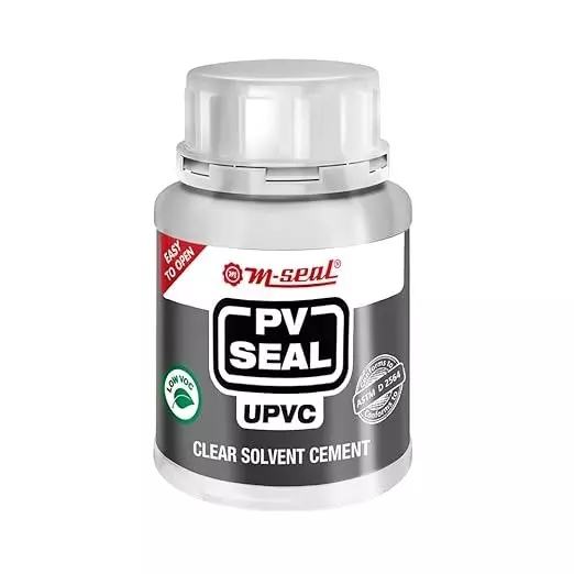M-Seal PV Seal UPVC Clear Solvent Cement 100 ml Coex Pack for UPVC Pipes and Fittings (Pack of 48)