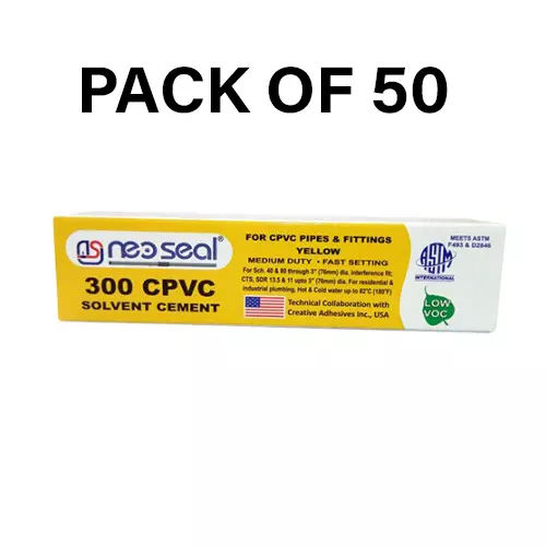 NeoSeal CPVC Solvent Cement Yellow Grade-300 Tube 20 ml (Pack of 50)
