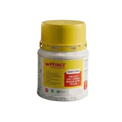Prince SmartFit Plus Series 50 ml Coex Bottle White, Yellow Color Liquid Form for Pipe Fittings & Plumbing, IT101957