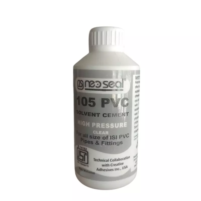 NeoSeal High Peressure Isi PVC Solvent Cement Grade-105 Bottle 500 ml (Pack of 20)