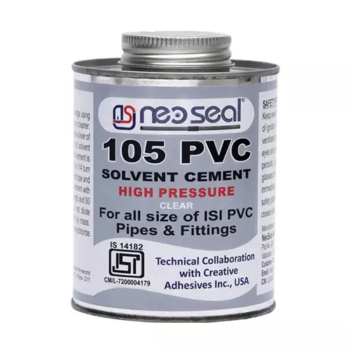 NeoSeal High Peressure Isi PVC Solvent Cement Grade-105 Tin 50 ml (Pack of 24)