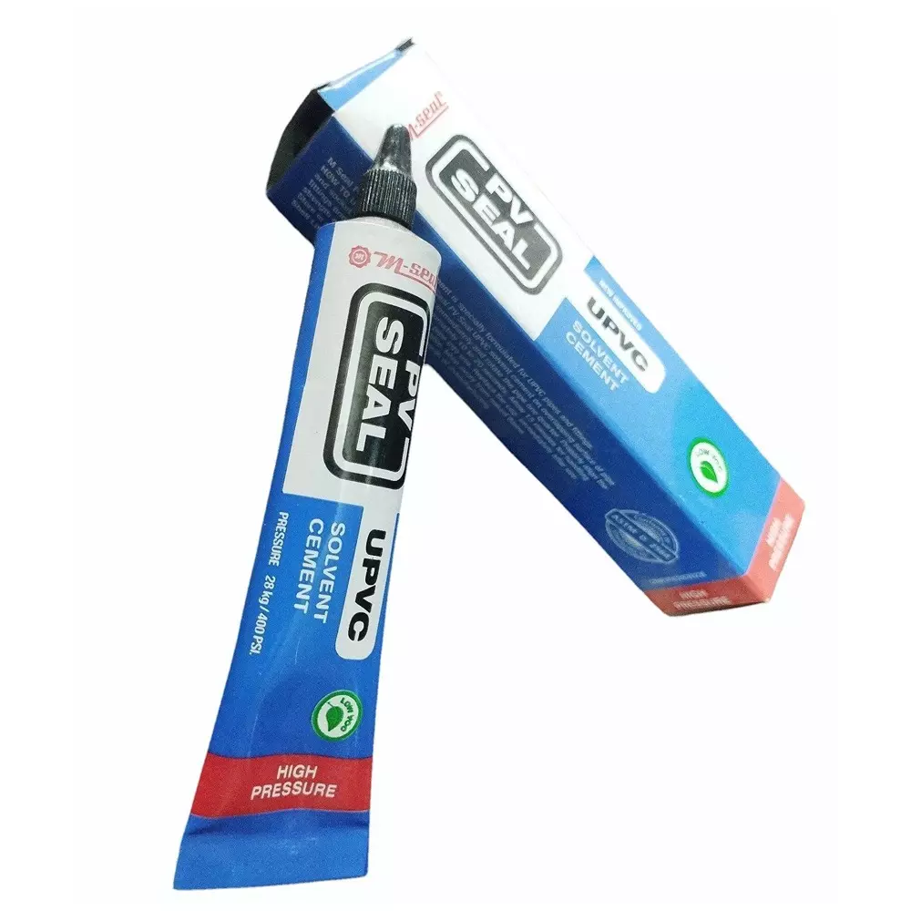 M-Seal PV Seal UPVC High Pressure Blue Solvent Cement 20 ml Tube for UPVC Pipes and Fittings (Pack of 200)