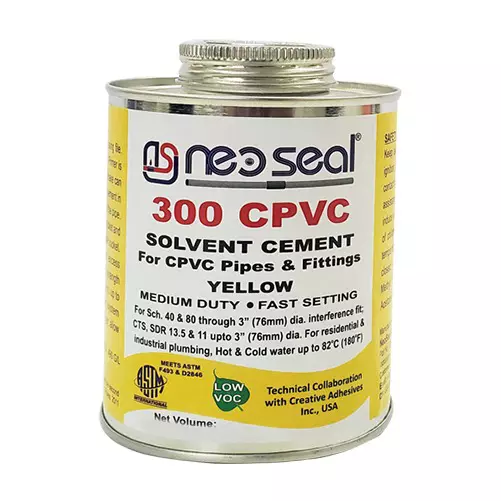 NeoSeal CPVC Solvent Cement Yellow Grade-300 Tin 473 ml (Pack of 12)