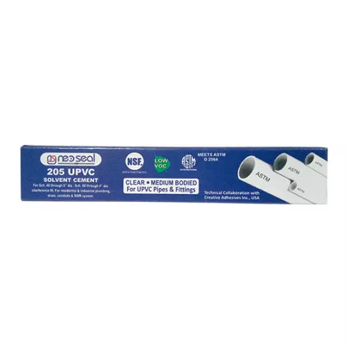 NeoSeal UPVC Nsf Heavy Duty Solvent Cement Clear Grade-205 Tube 25 ml (Pack of 25)