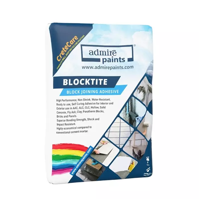 ADMIRE PAINTS Adicrete Blocktite Block Joining Adhesive 20 Kg Grey for AAC, Fly Ash Bricks, Hollow Blocks