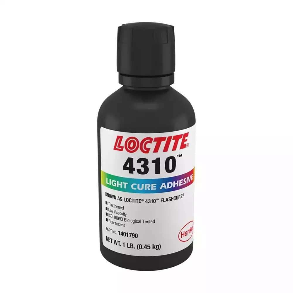 LOCTITE Light Curing Adhesives 20.3 N/mm² (2950.0 psi) Shear Strength 25 sec Fixture Time Cyanoacrylate, 4310