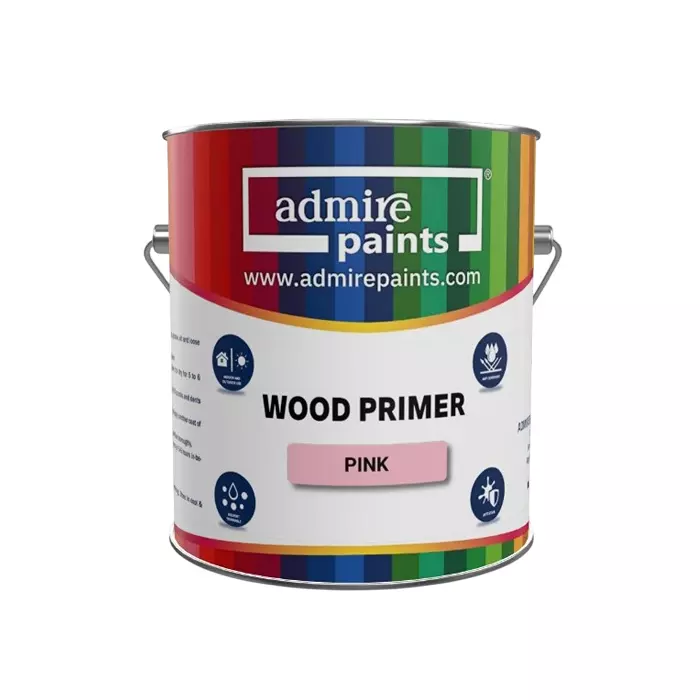 ADMIRE PAINTS Wood Primer Matt Finish Acrylic Type 1 L Pink