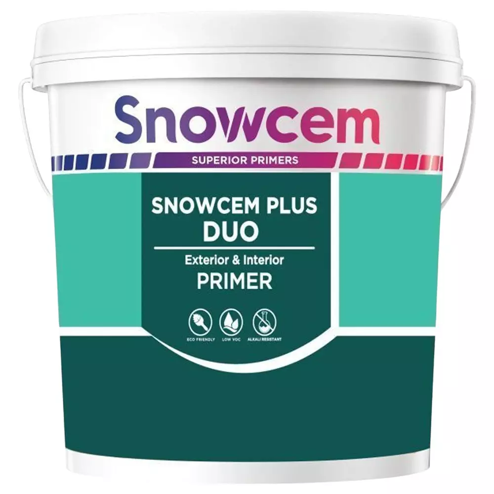 Snowcem Plus DUO Acrylic Primer White 10 L Liquid Bucket Smooth Finish for Interior & Exterior